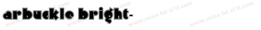 arbuckle bright字体转换